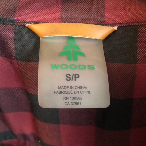 Woods Codura Plaid Flannel - Size Small - Picture 2 of 3